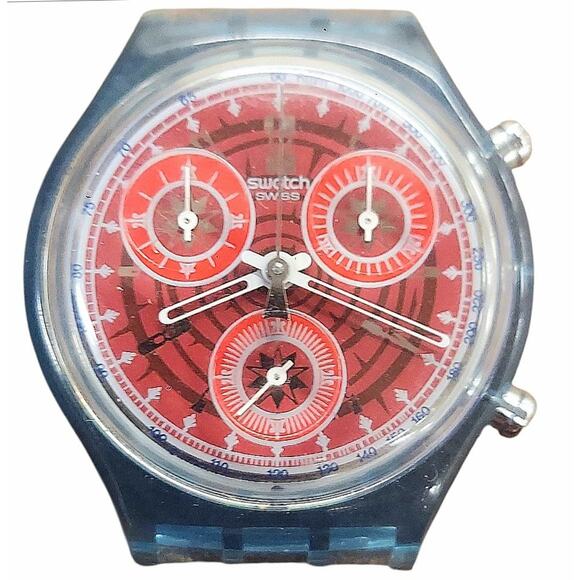 Swatch Watch FURY SCN109 1994 Chrono Rare No Mechanism Dummy - Picture 1 of 3
